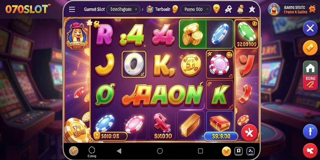 Screenshot permainan 070SLOT menunjukkan keseruan bermain Slot yang mengasyikkan.