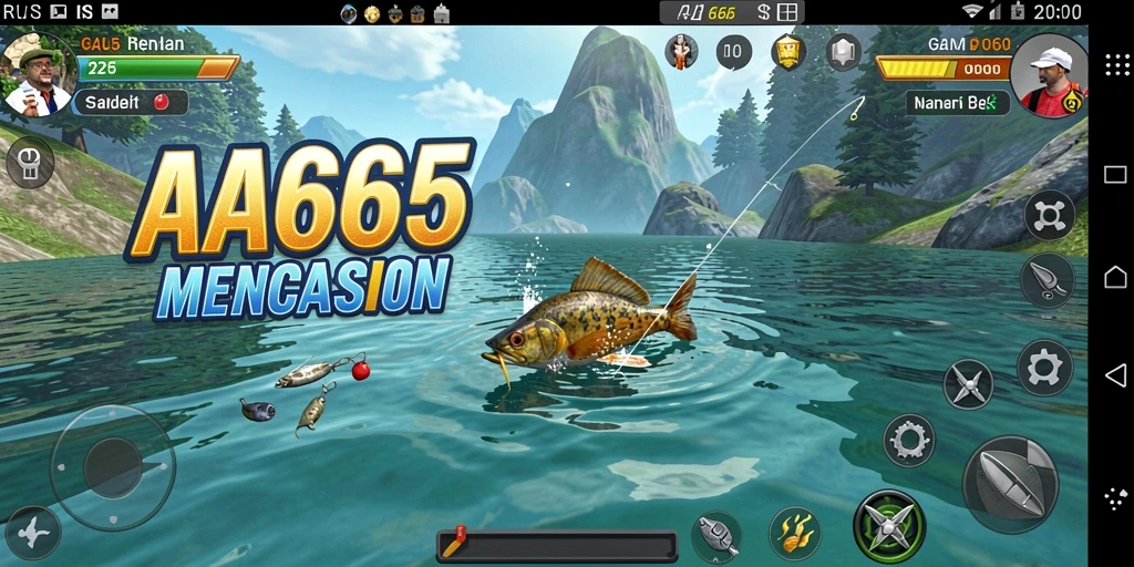 Tampilan gameplay menampilkan suasana memancing yang menakjubkan di <strong>AA666</strong>.