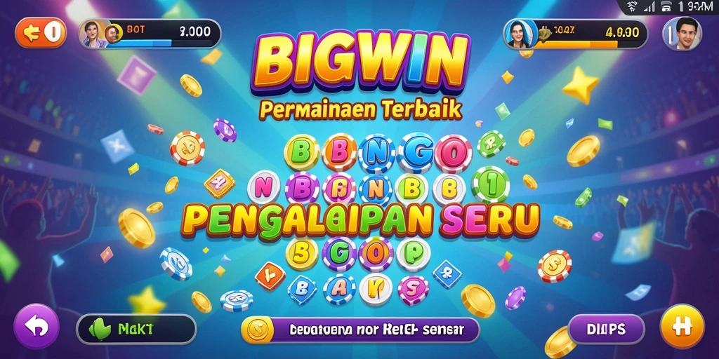 Tampilan gameplay Bingo yang menegangkan dan memikat.