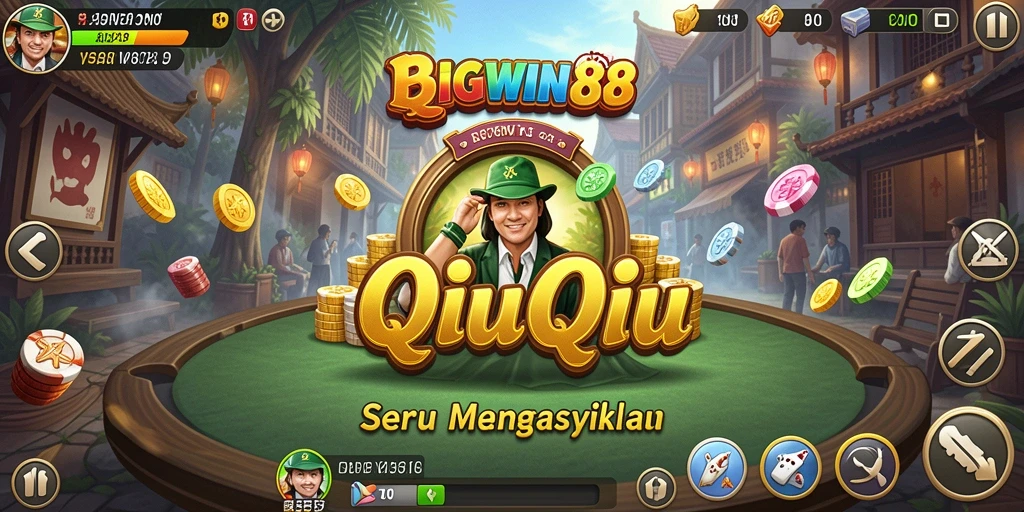 Screenshot BIGWIN88 menampilkan gameplay QiuQiu yang seru.