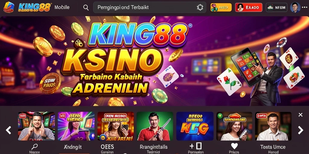 Tampilan screenshot KING88 yang menunjukan permainan Kasino yang mendebarkan.