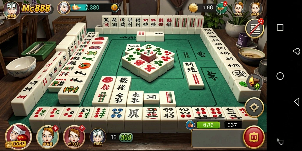Gameplay seru MC888 dengan banyak level Mahjong menantang.