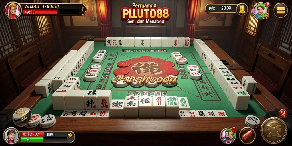 Gameplay menantang dan seru dalam PLUTO88 dengan Mahjong.
