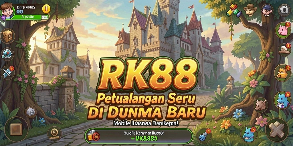 Tampilan gameplay RK88 yang penuh aksi dalam petualangan menakjubkan.