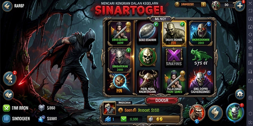 Tangkapan layar gameplay SINARTOGEL menampilkan suasana mencekam dan penuh misteri.