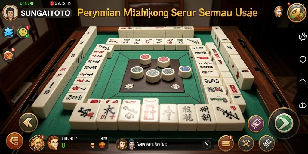 Tampilan gameplay SUNGAITOTO dengan grafis Mahjong yang menarik.